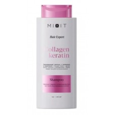 MIXIT Hair Expert Шампунь для волос ламинирующий с кератином Collagen & Keratin 400мл